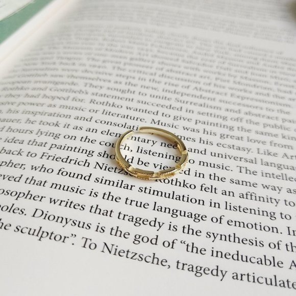 Myth X Dream Jewelry - 💕Last one 18K Golden Ring Chain Lock Ring